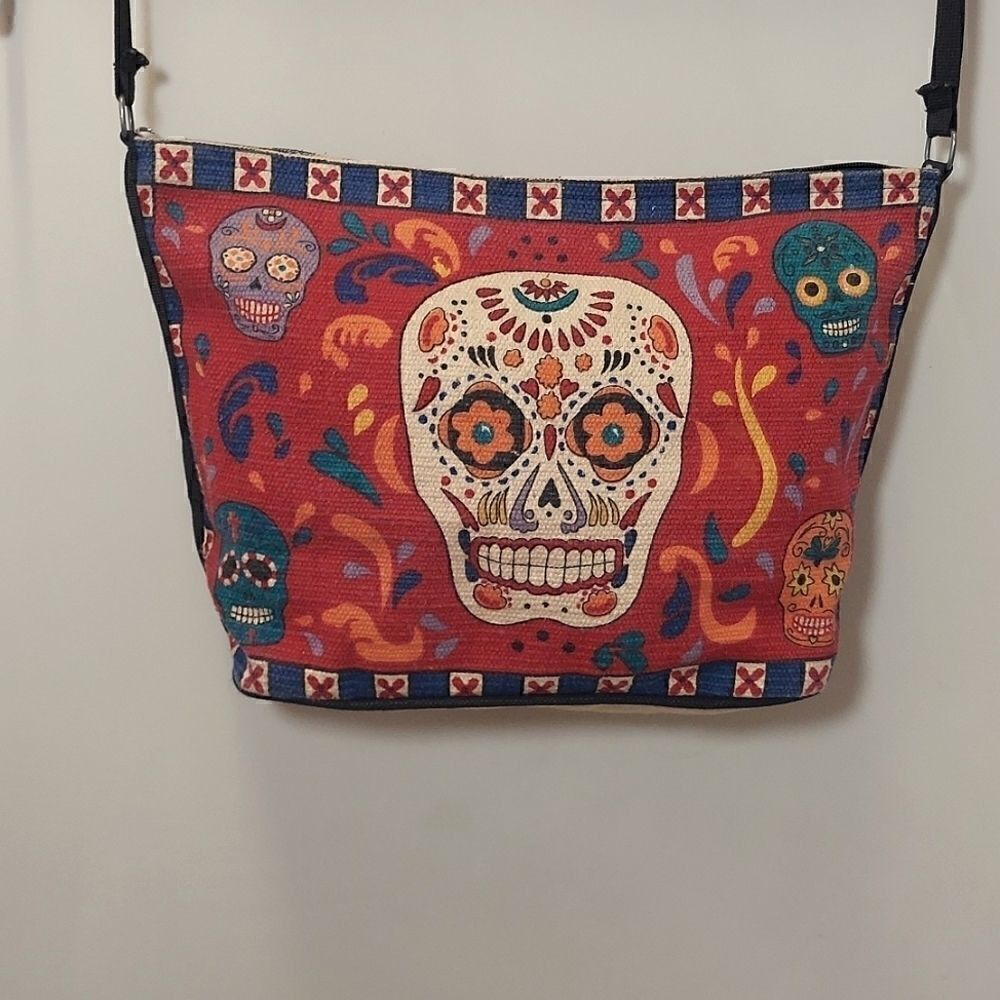 Happy Skulls Cotton Tote  